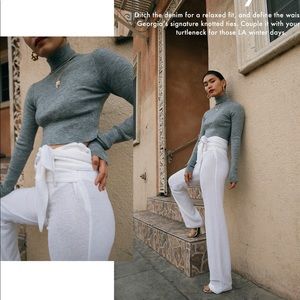 Line By K - Georgia Pant (white) in size SMALL